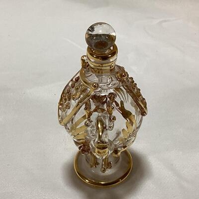 glass perfume decanter- camel