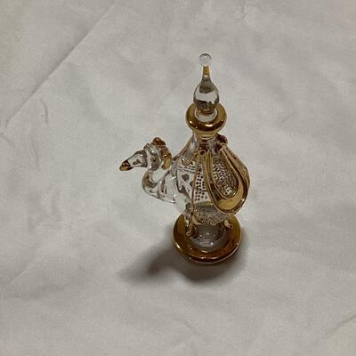 glass perfume decanter-camel