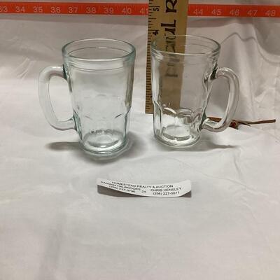 small glass mugs-set of 2
