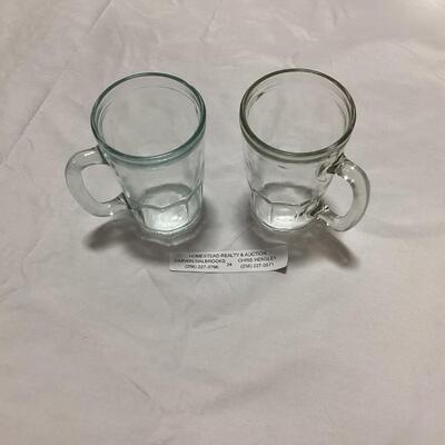 small glass mugs-set of 2