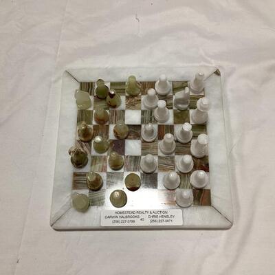 small marble chess set