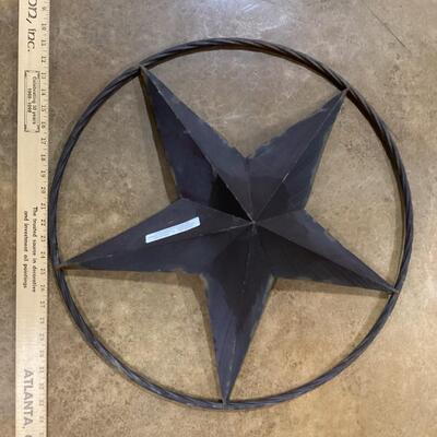 2 foot brown metal star