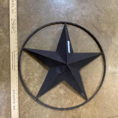 2 foot brown metal star