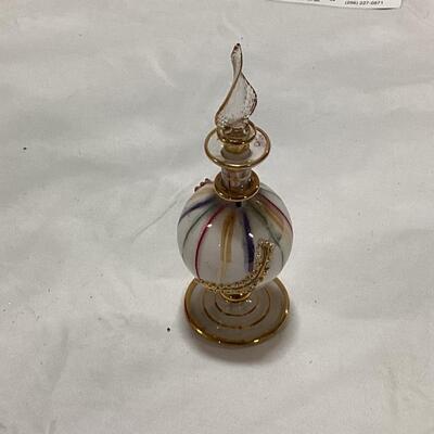 glass perfume decanter- multicolor