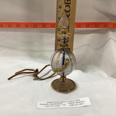 glass perfume decanter- multicolor