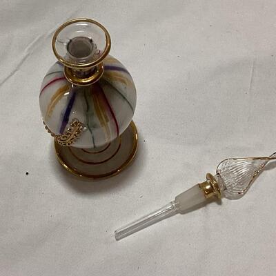 glass perfume decanter- multicolor