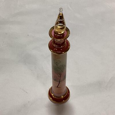 glass perfume decanter-painted