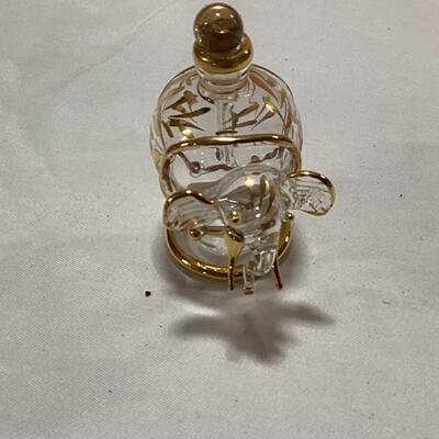 glass perfume decanter-elephant