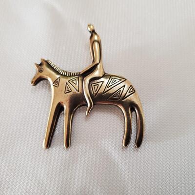 Laurel Burch Pin - Horse & Rider