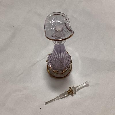 glass perfume decanter-purple