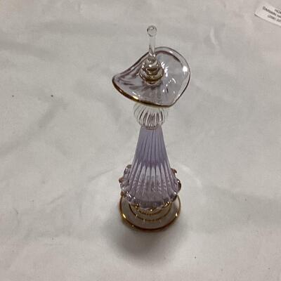 glass perfume decanter-purple