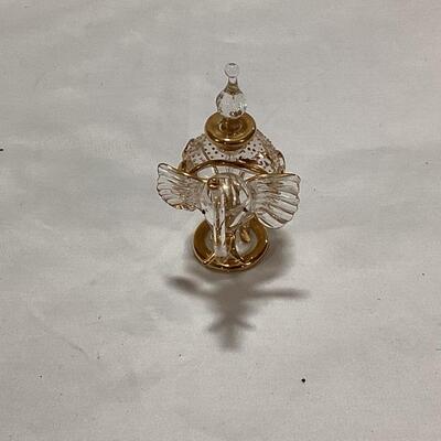 glass perfume decanter-elephant