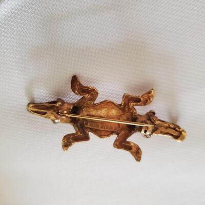 Alva Studios Double Head Crocodile Pin