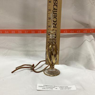glass perfume decanter-gold