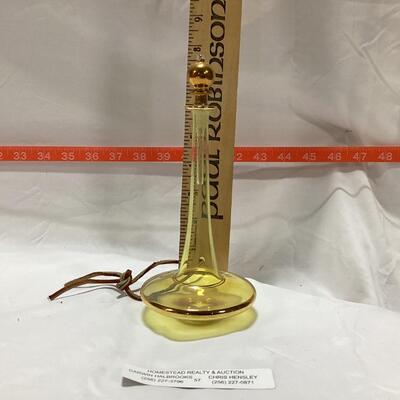 glass perfume decanter-yellow