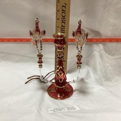 glass perfume decanter-deluxe peacock