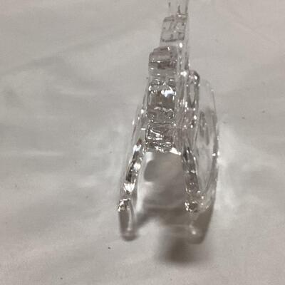 glass rocking horse
