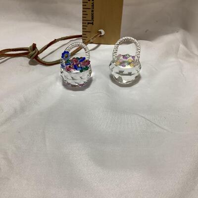 small crystal baskets