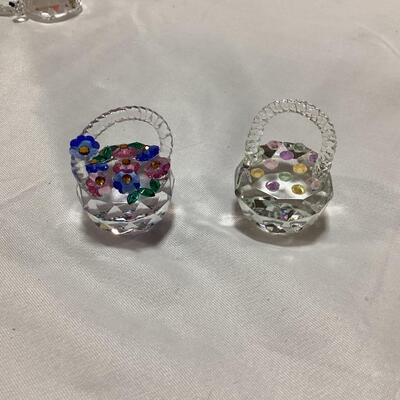 small crystal baskets