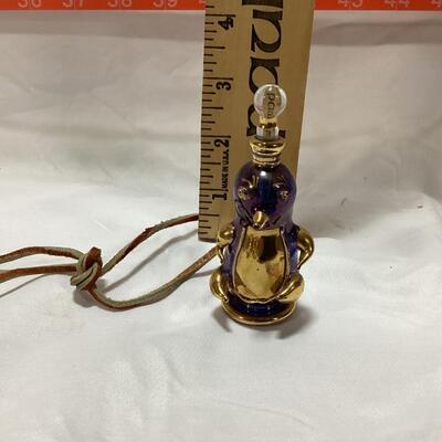 glass perfume decanter-penguin