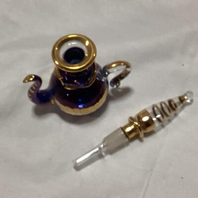 glass perfume decanter-teapot