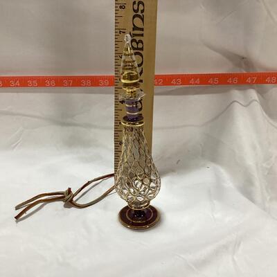 glass perfume decanter-gold