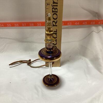 glass perfume decanter-purple