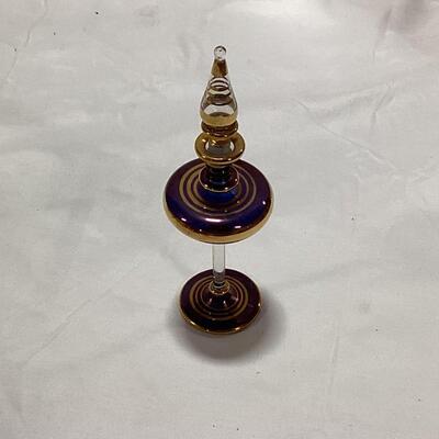 glass perfume decanter-purple