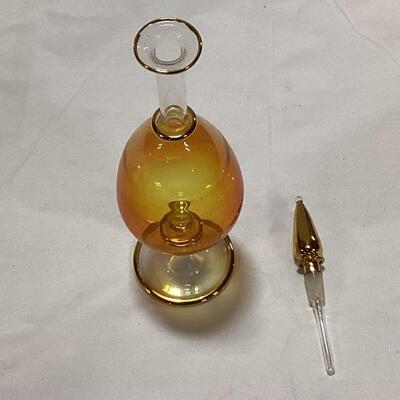 glass perfume decanter-yellow