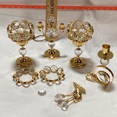 candelabras and crystal accessories