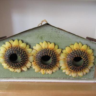 Sunflower Theme Decorative Bird House