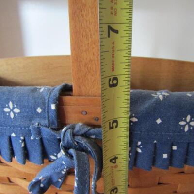 Lined and Sectioned Longaberger Basket