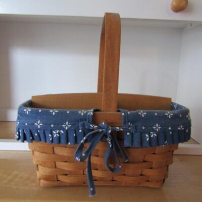 Lined and Sectioned Longaberger Basket