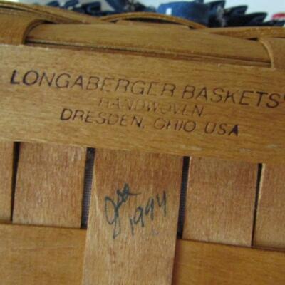 Lined and Sectioned Longaberger Basket