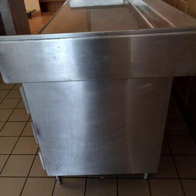 LOT 26T STAINLESS STEEL TABLE WITH DRAWERS