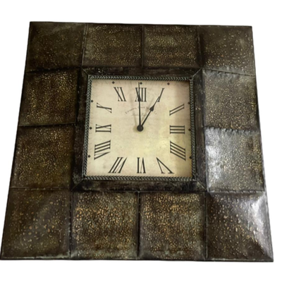 Home DÃ©cor Square Tin Wall Clock 23" x23" - PY11659