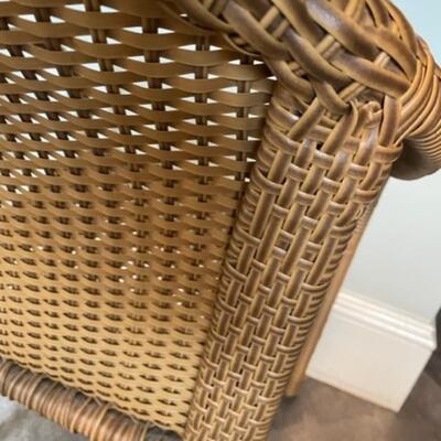 Set Four Indoor / Outdoor Wicker Like Woven Arm Chairs - PY11670