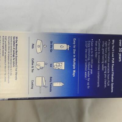 2 PUR Chemical & Physical Faucet Mount Water Filtration System - Opne Box, New
