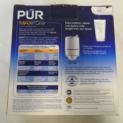 2 PUR Chemical & Physical Faucet Mount Water Filtration System - Opne Box, New