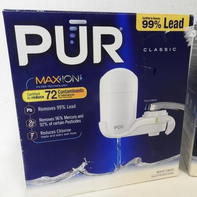 2 PUR Chemical & Physical Faucet Mount Water Filtration System - Opne Box, New