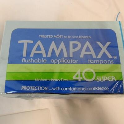Vintage Tampax Tampons, 3 Packages, 120 Total, Still Sealed