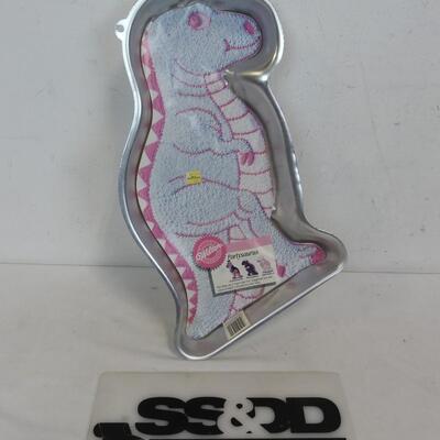 Wilton Partysaurus Cake Pan with Paper, Vintage 1987