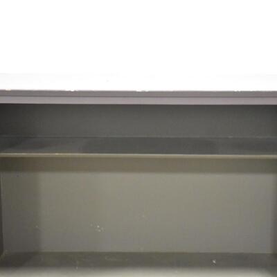 Open Wood Cabinet Purple w/ White Legs, 36"x 31 1/2"x15"