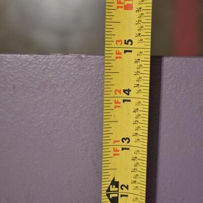 Open Wood Cabinet Purple w/ White Legs, 36"x 31 1/2"x15"