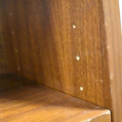 Tall Sauder Wood Bookcase Adjustable Shelves, Good Condition,60" Tall 12 " Deep