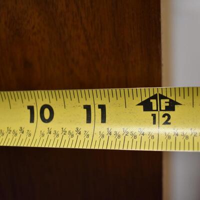 Tall Sauder Wood Bookcase Adjustable Shelves, Good Condition,60" Tall 12 " Deep