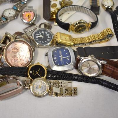 Watches: Various Brands/Styles, Some Broken, UNTESTED