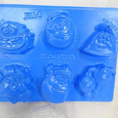 13 Candy Molds 1 Jello Mold: Monsters Inc, Valentines, Easter, Cupcakes, Temples
