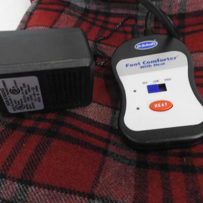Dr Scholl's Foot Comforter w/Heat & Adapeter-Works