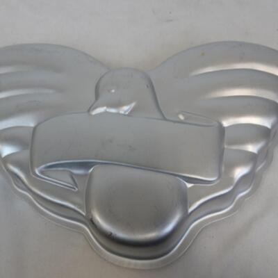 Wilton 1987 Vintage  Bird & Banner Cake Pan W/Paper & Instructions